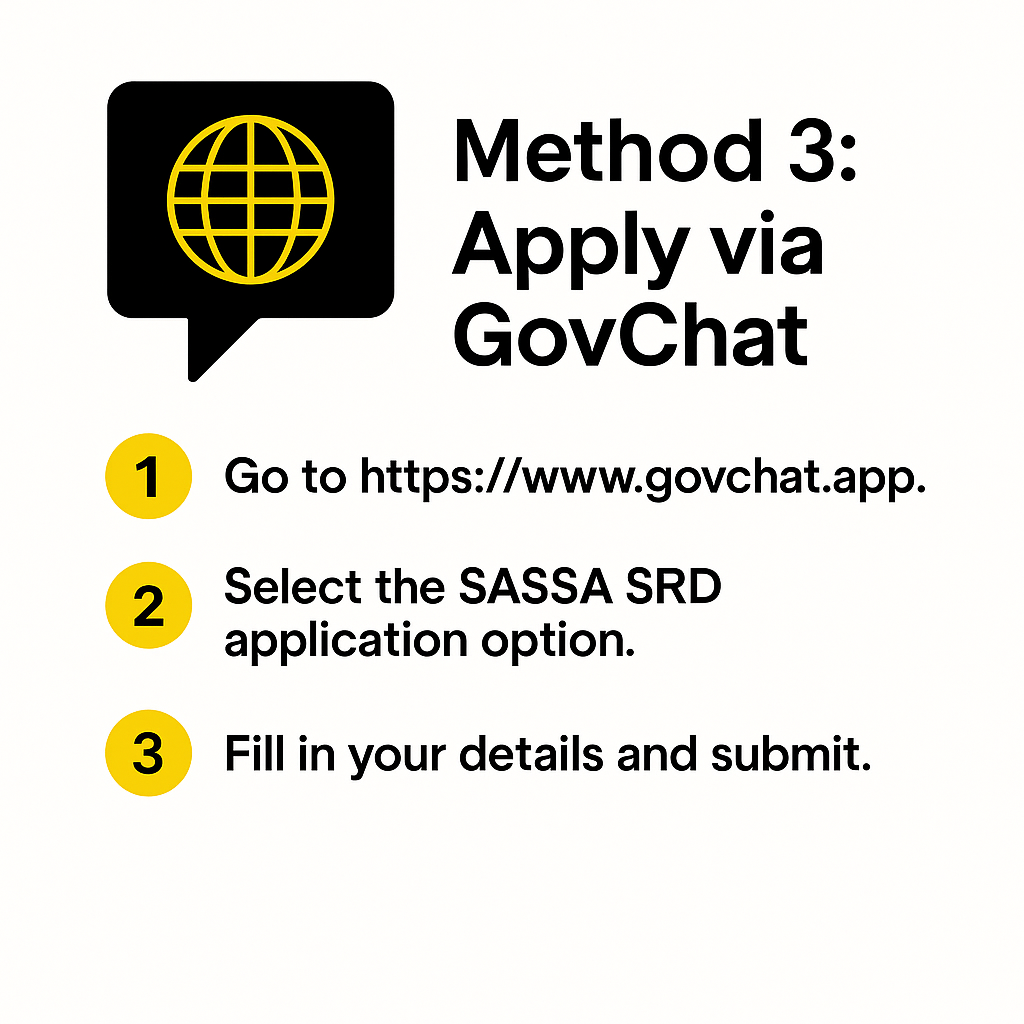 apply via govchat