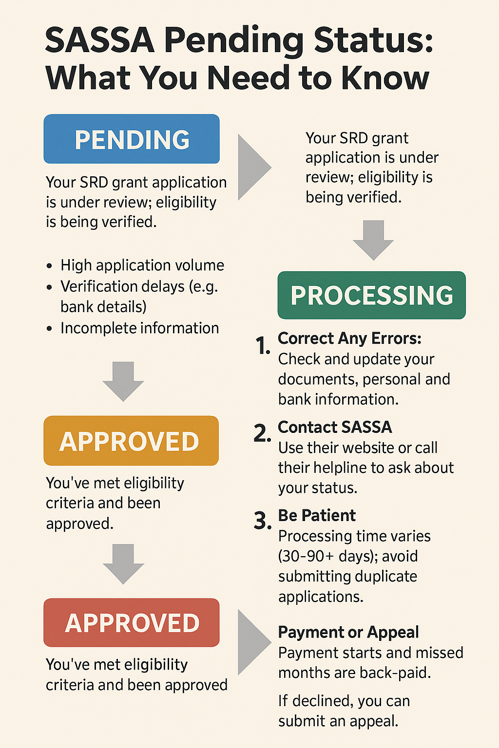sassa pending status